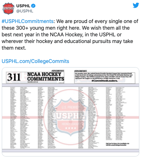 USPHL Commits 311 Players In 2019-20 Season. We Challenge That - The Hockey Focus