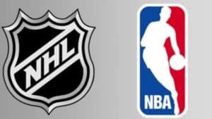 NHL and NBA logo