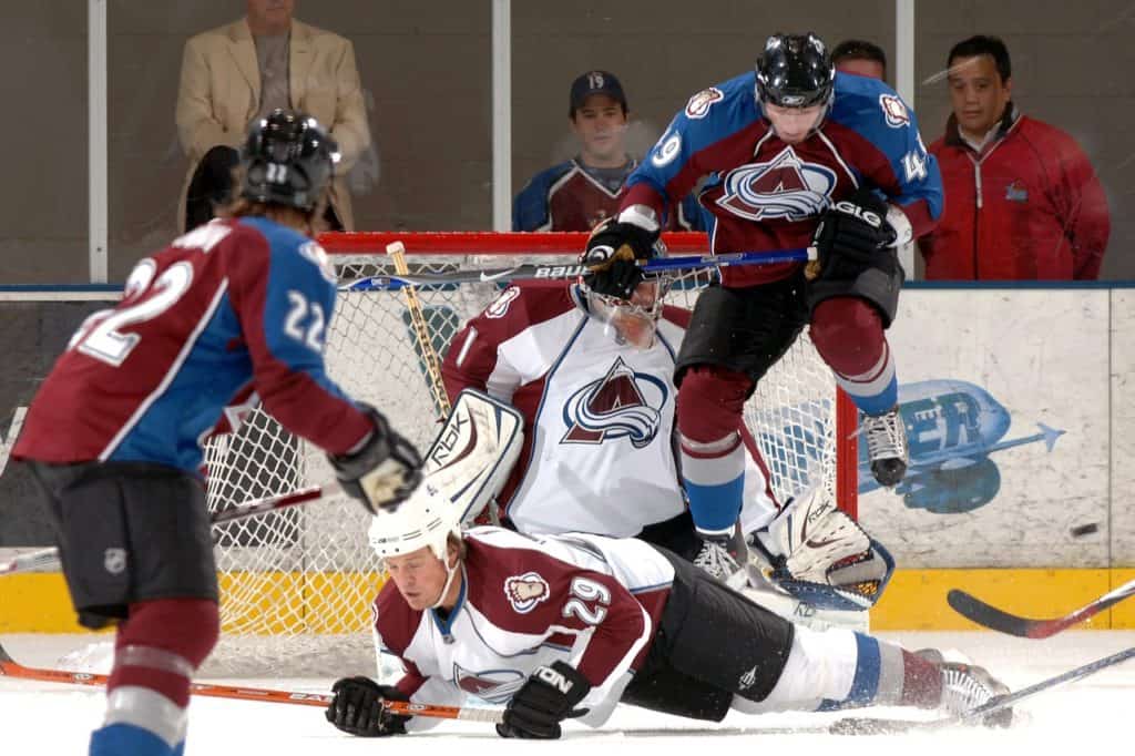 ice hockey, goalie, goal