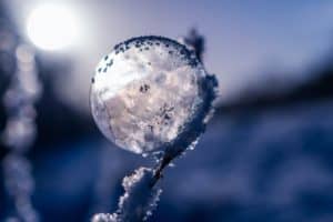soap bubble, frozen, frozen bubble