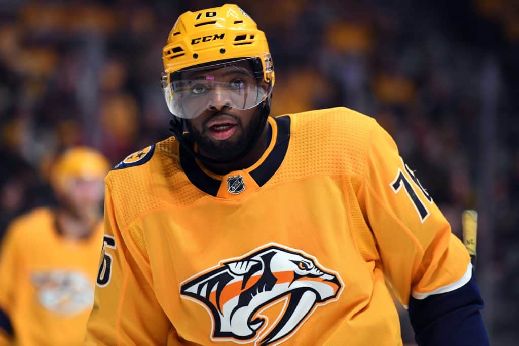 p.k. subban with Nashville