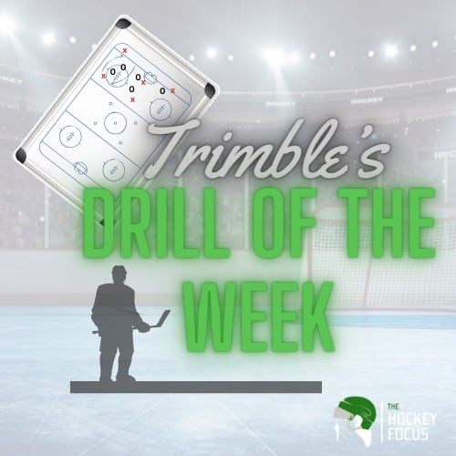 Trimble's Drill of the Week - The Flank Game - Great Small Area Game for Power Play Skills - The Hockey Focus