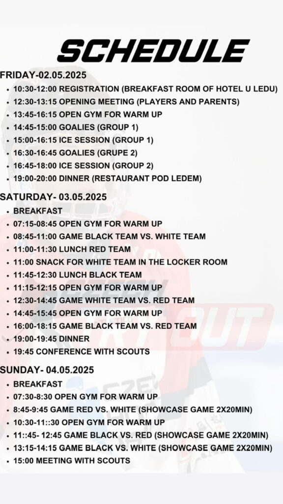 Showcase Review- Czech Tryout Camp 2025 - The Hockey Focus