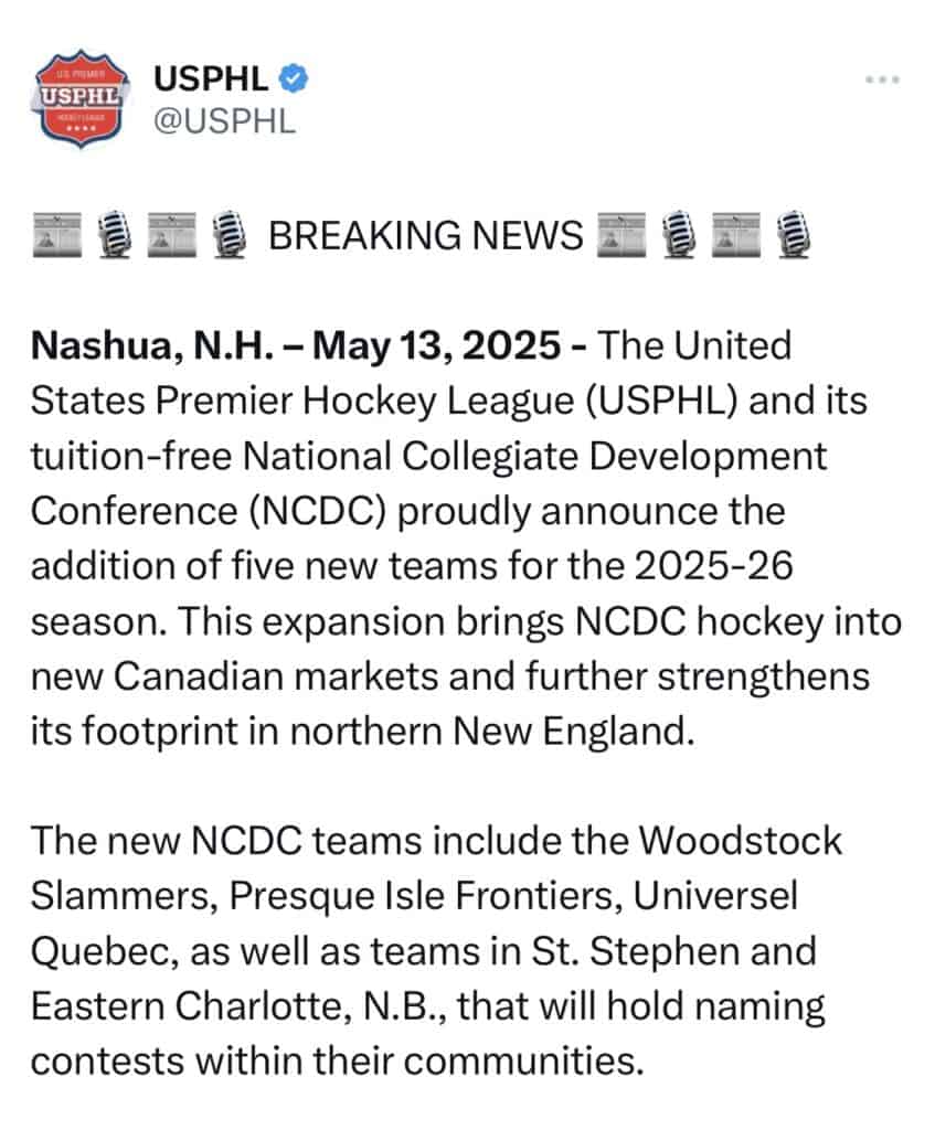 The NCDC Expands Again The NCDC Expands Again - The Hockey Focus