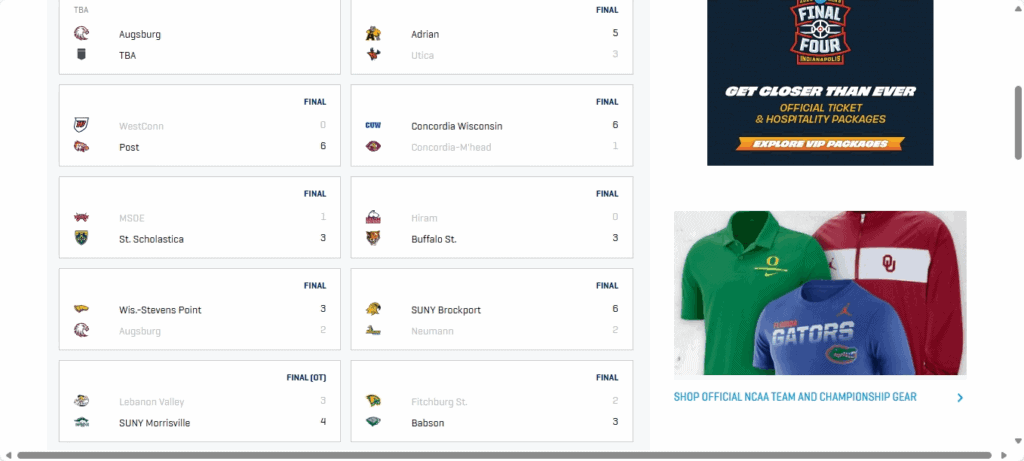 Early results from NCAA DIII Mens Hockey Early results from NCAA DIII Mens Hockey - The Hockey Focus