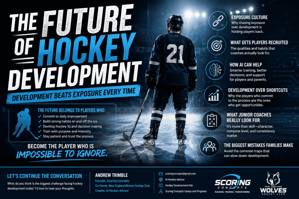 THE FUTURE OF HOCKEY DEVELOPMENT: Why Development Beats Exposure Every Time THE FUTURE OF HOCKEY DEVELOPMENT: Why Development Beats Exposure Every Time - The Hockey Focus